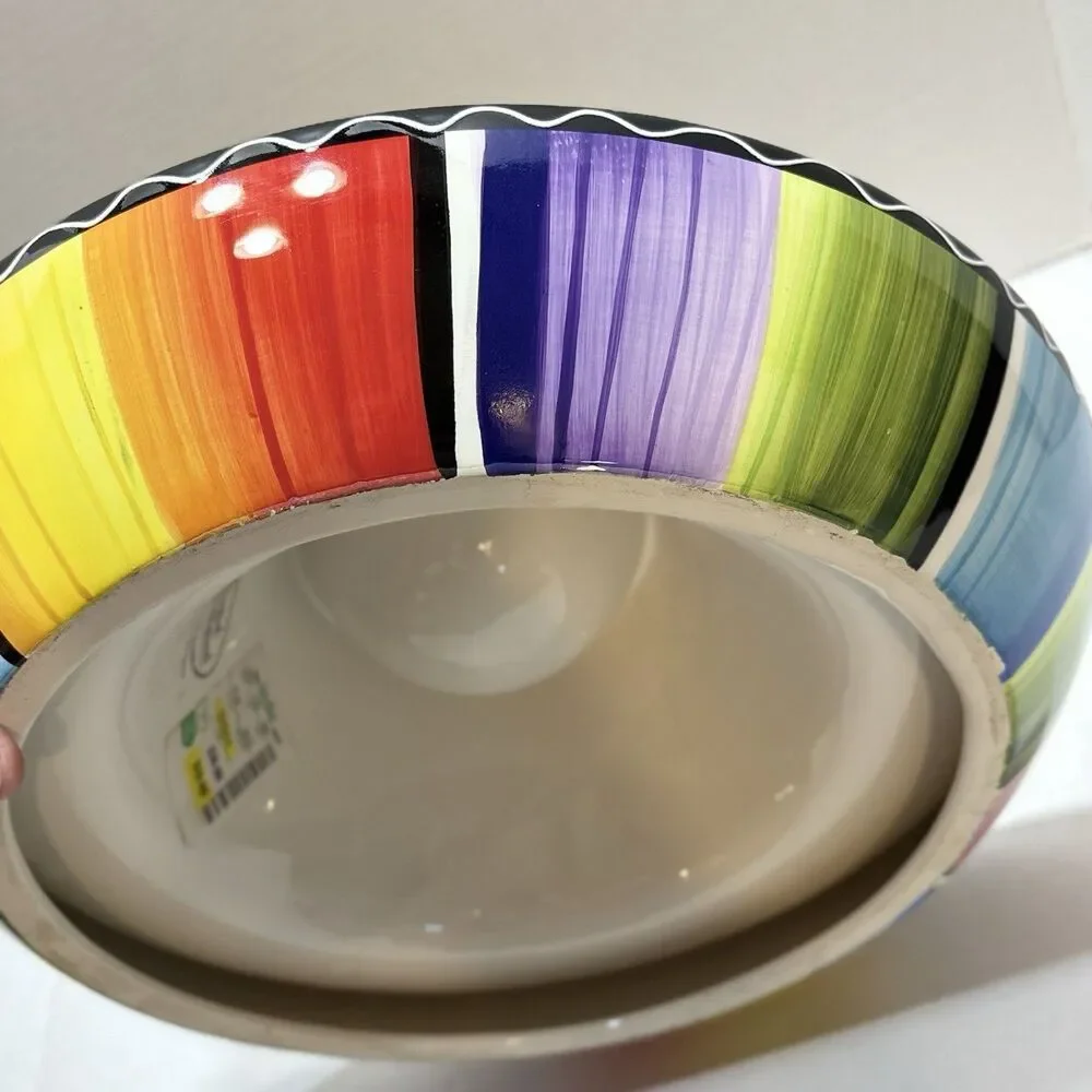 Certified International Nancy Green Colorful Stripe 13